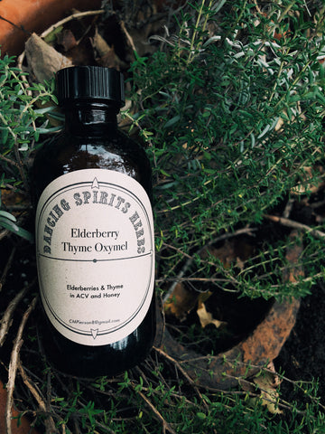 Elder Berry Thyme Oxymel
